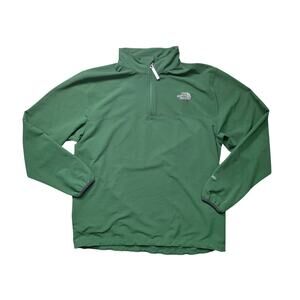 The North Face 100 Glacier 1/4 Zip Fleece Sweatshirt Men’s XL Green